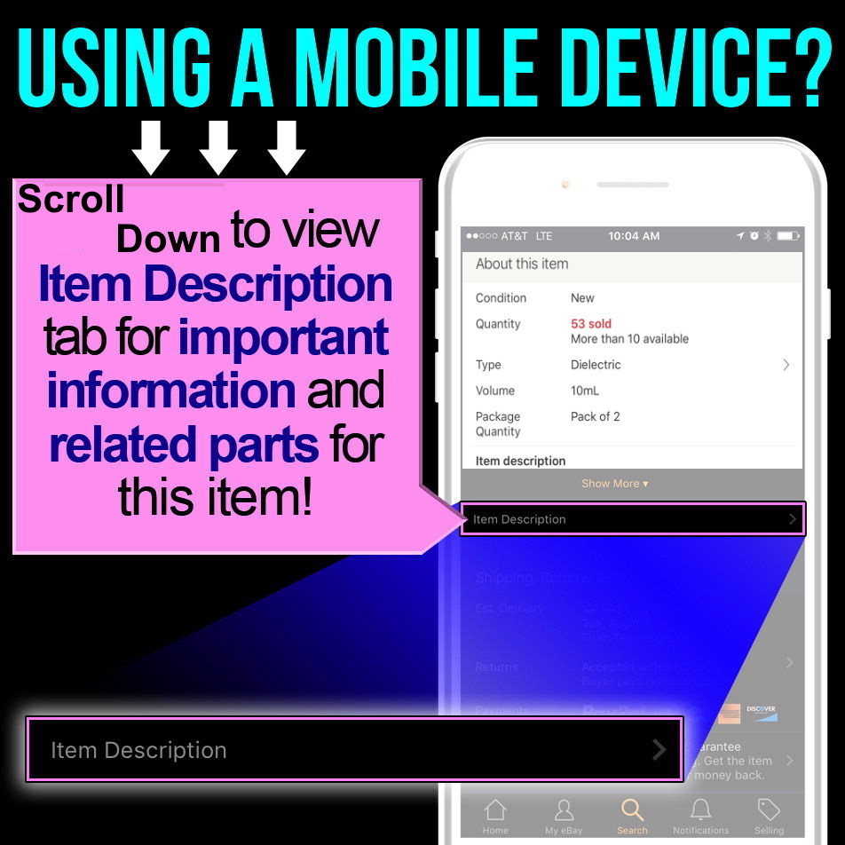 High Strength Dielectric Grease TuneUp Lube Electrical Precision Tip 3 pack tube