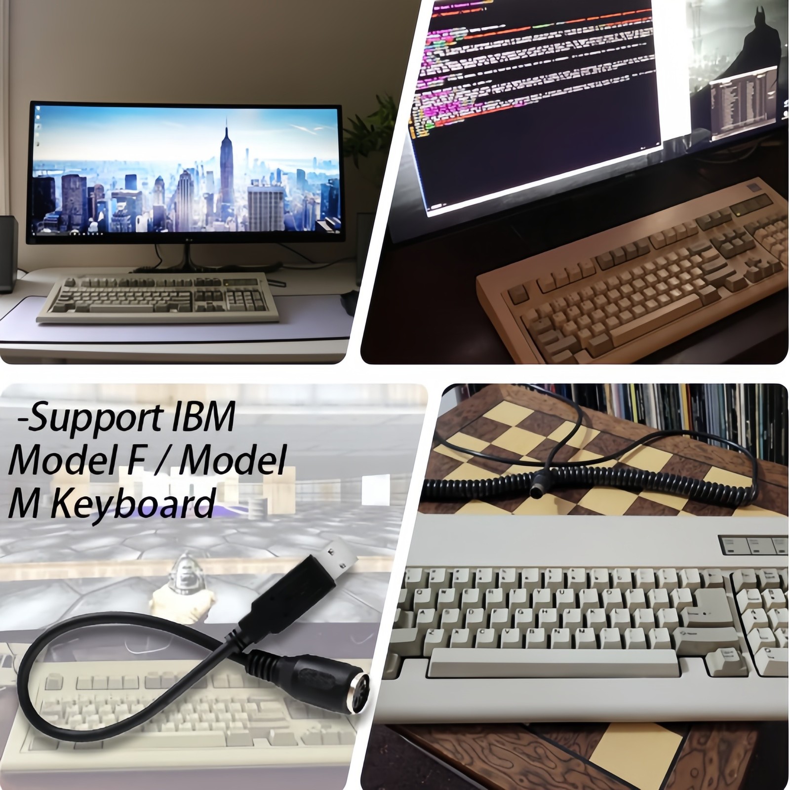 Fits XT/at to USB Soarer's Converter+Remapping+Macros+NKRO-Support IBM Model F/M