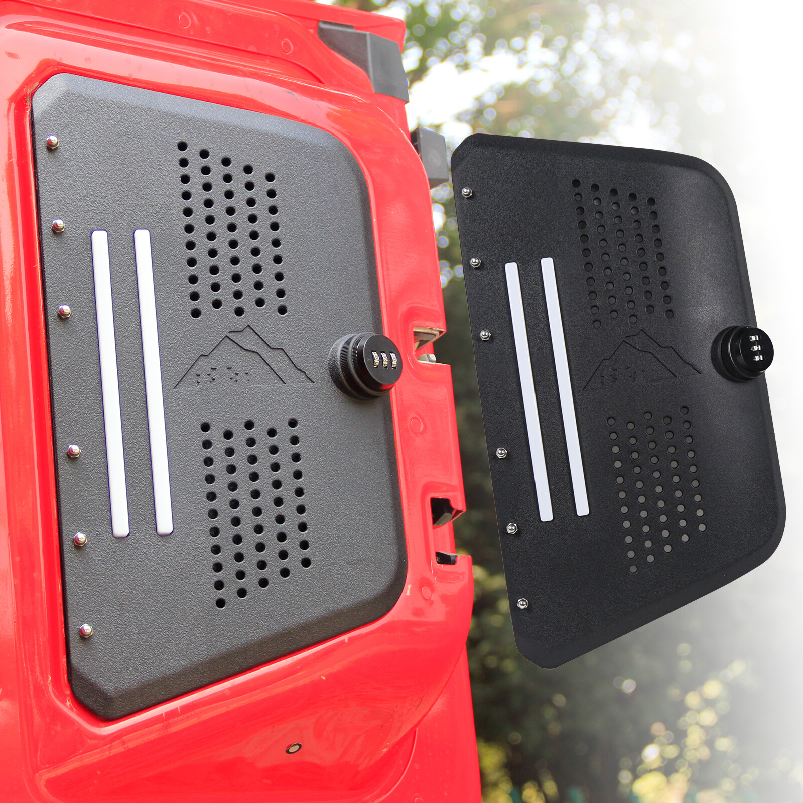 Side Tailgate Storage Box With Light & Password Lock For 2021+ Bronco 2/4 Door