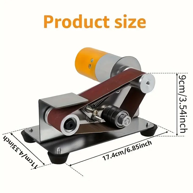 Mini Electric Grinder Belt Sander Polishing Grinding Knife DIY Sharpener Machine