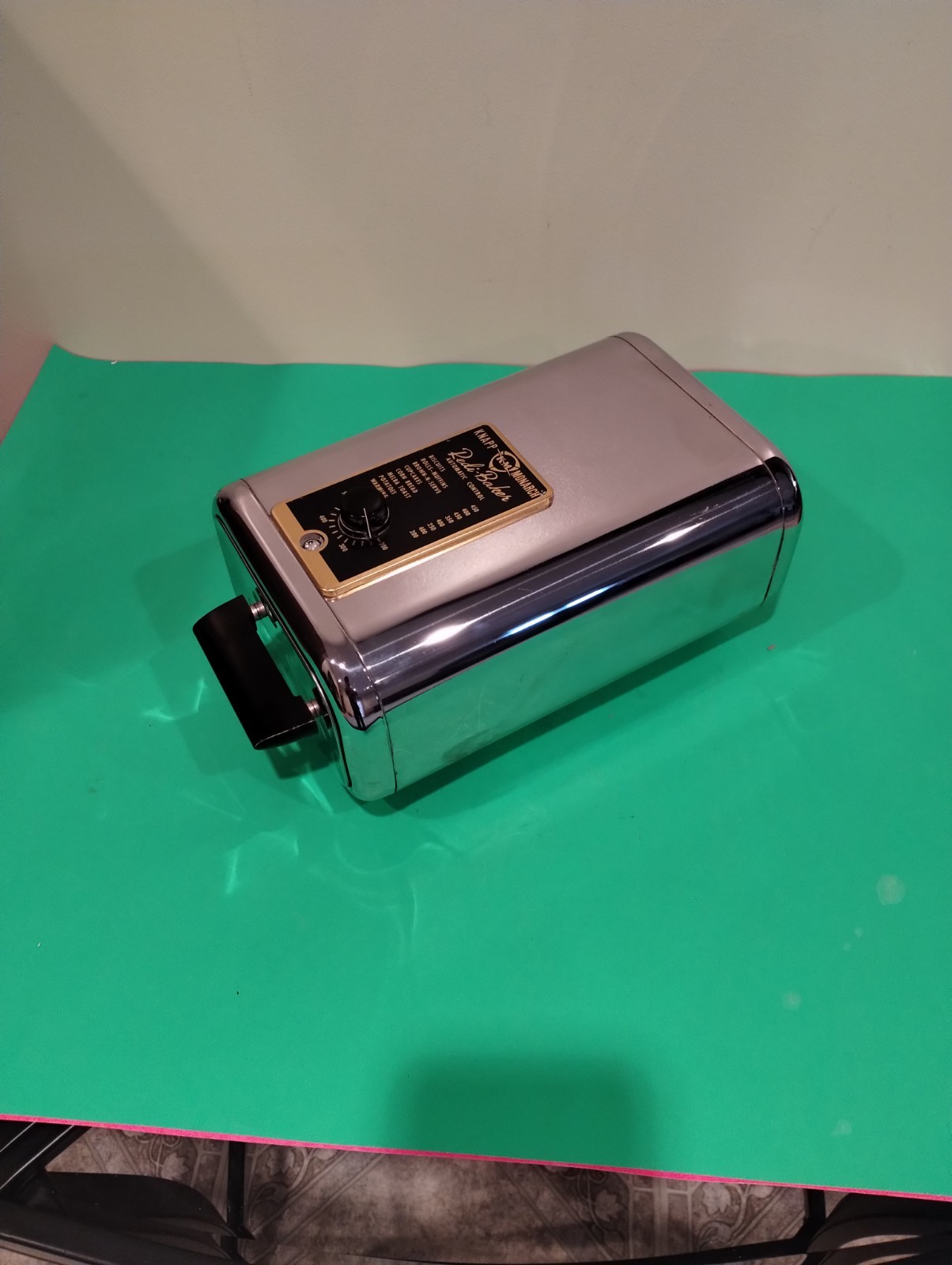 Vntg '50s Knapp Monarch Redi Baker Chrome Counter Top Oven. WORKS, LN, w/ Box