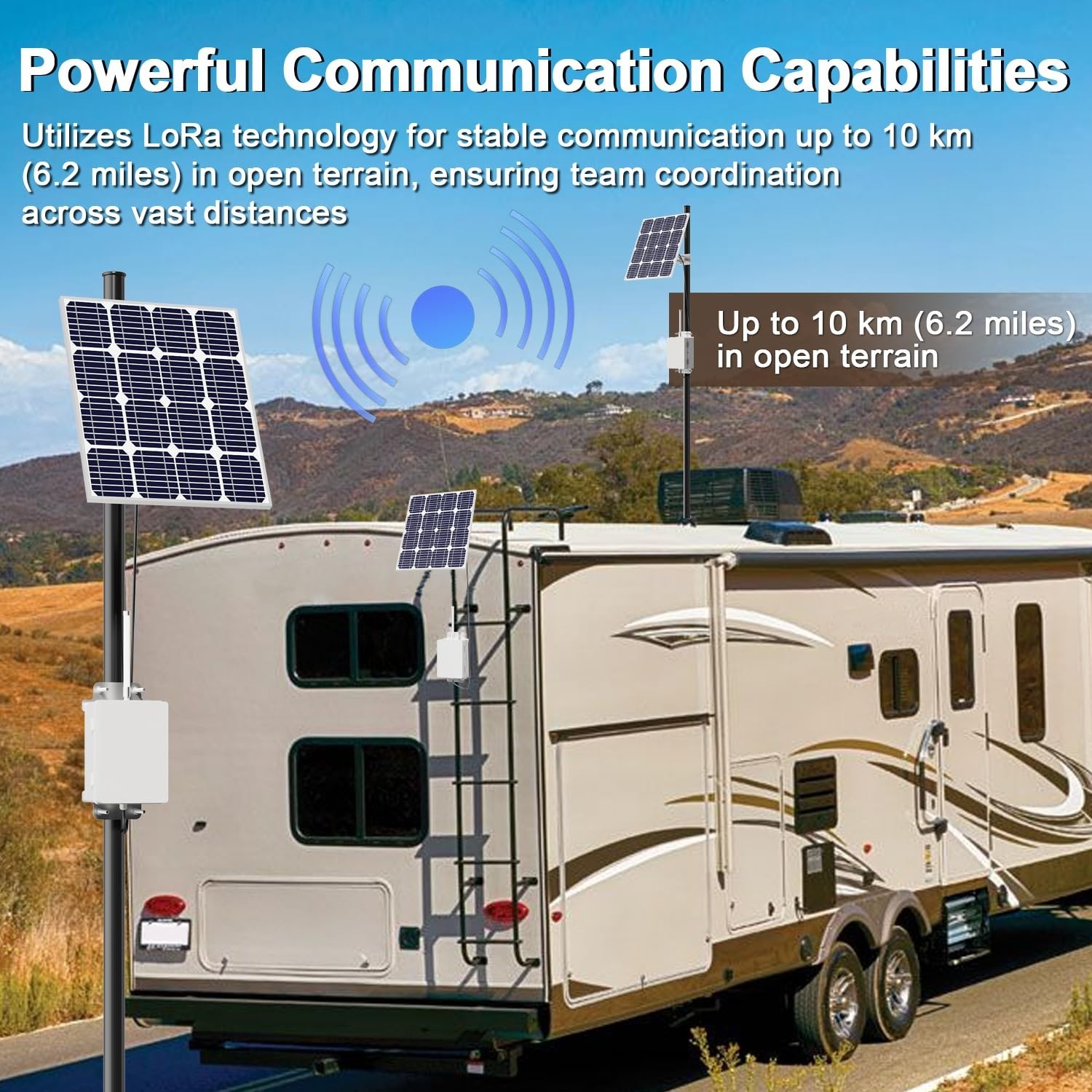 Solar-Powered Device for Meshtastic LoRa Relay System, No Network Long Distance