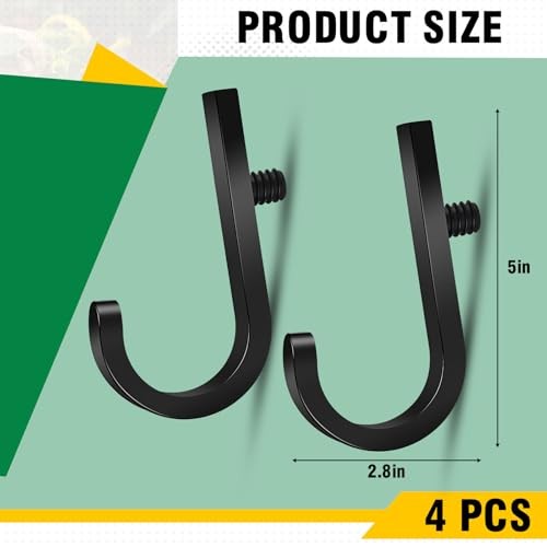 4 Pack Storage Shed Hooks Compatible with Suncast/Crafstman, Storage Shed