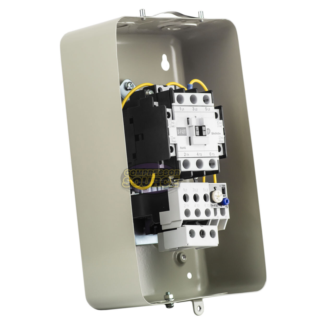 Magnetic Motor Starter 7.5 HP Single Phase 40 Amp Compressor Control