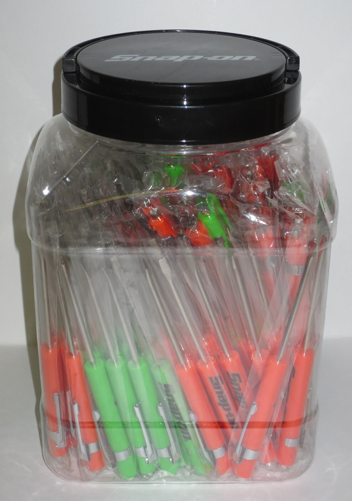 (10)TEN Snap on Pocket Screwdriver Flat Tip Screwdrivers, Magnet End, MIXED .NEW