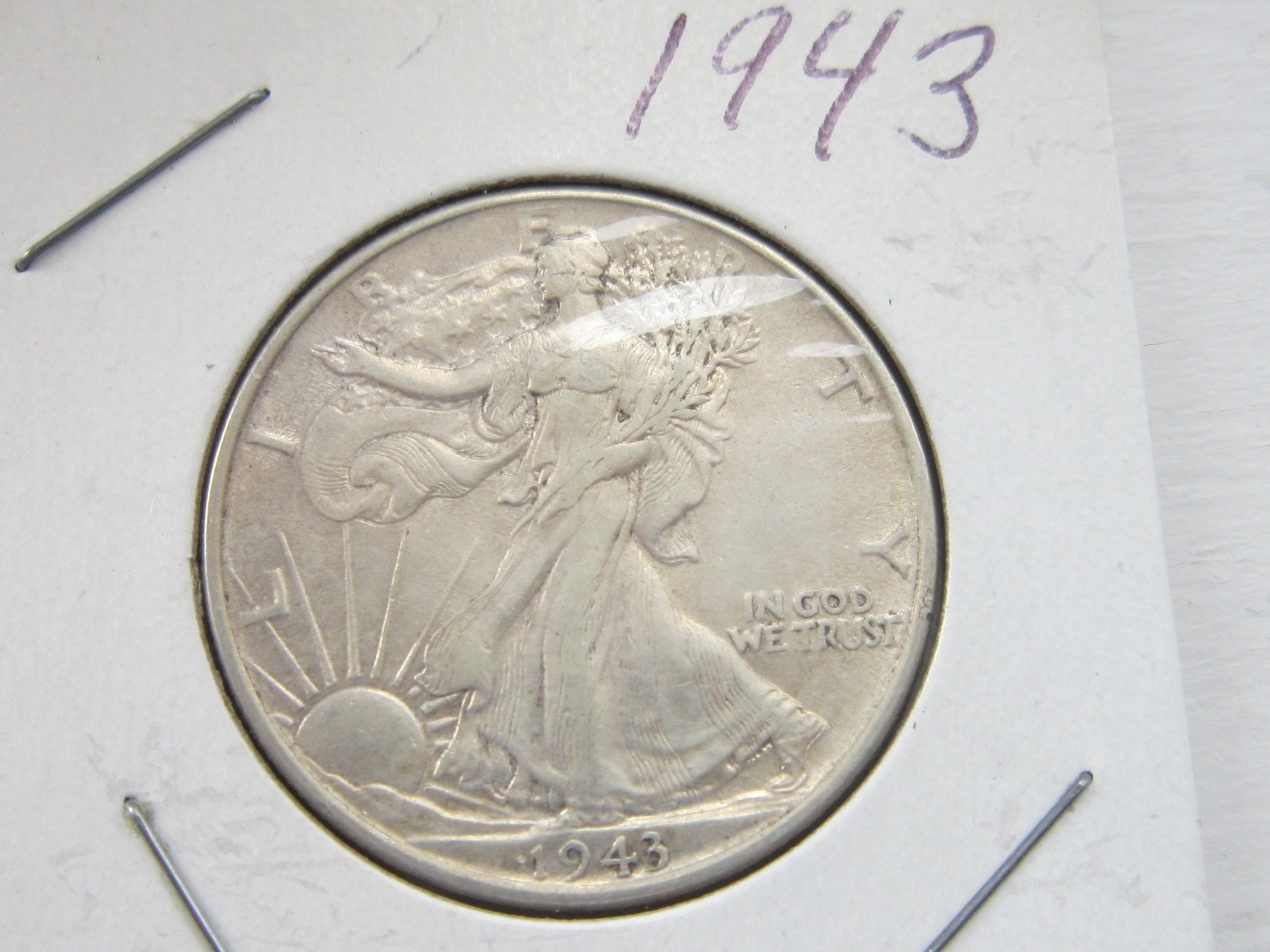 Five 1943 WALKING LIBERTY Half Dollar Silver Coins & FIVE 1943 Mercury Dimes