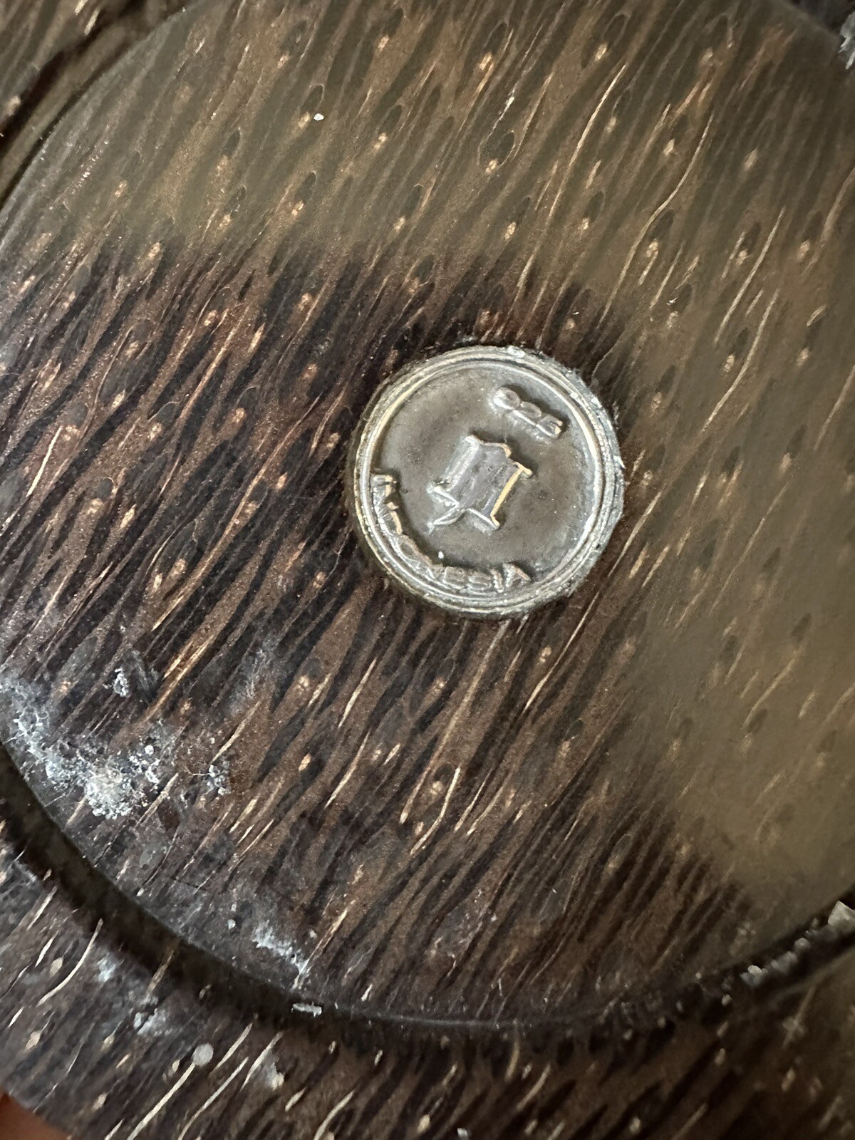 VINTAGE JOHN HARD STERLING WOODEN CANDLESTICK CANDLE HOLDER!!