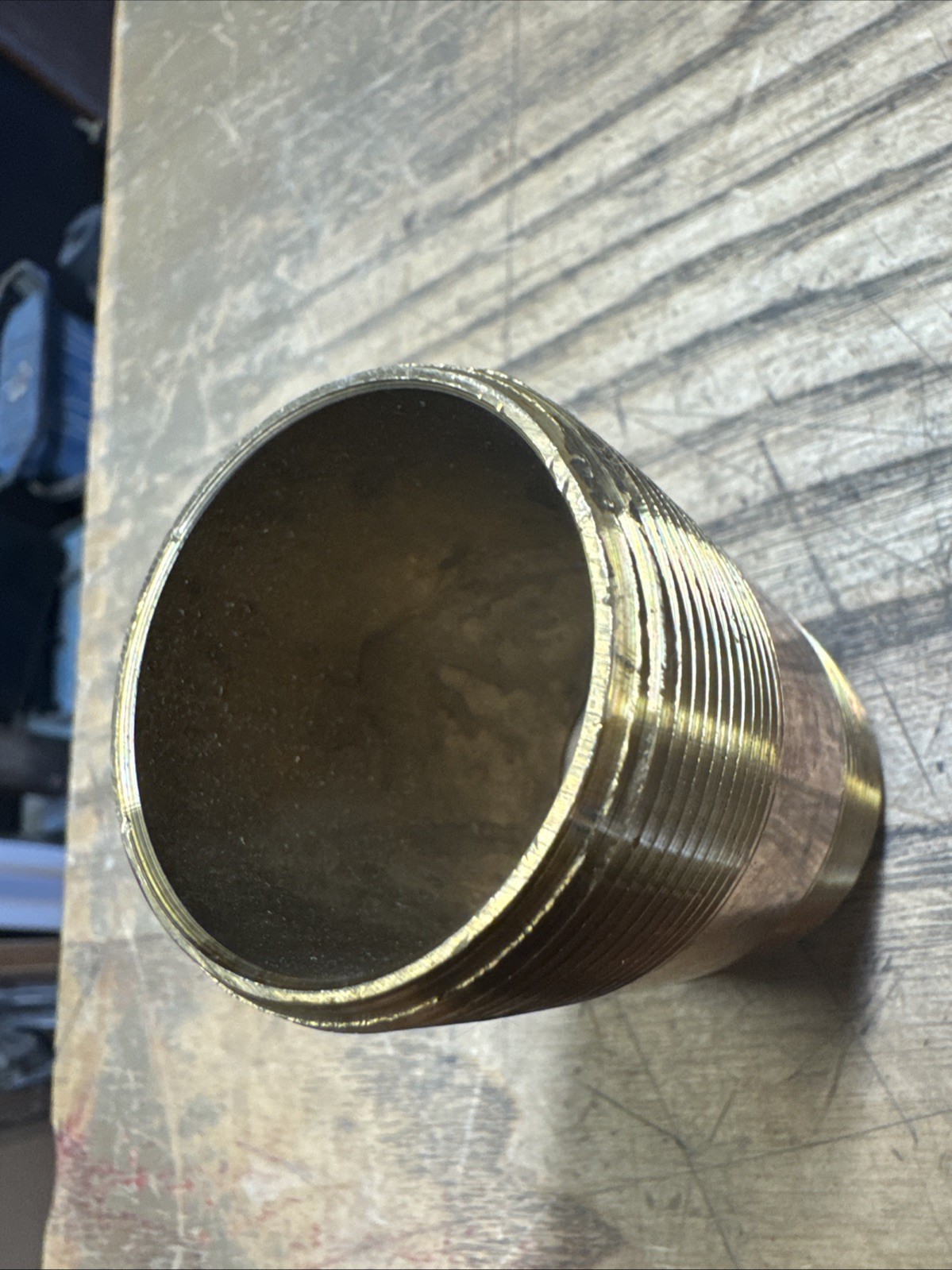 1-1/2" Mnpt X 3" Length TBE Brass Pipe Nipple 1J3979-D10