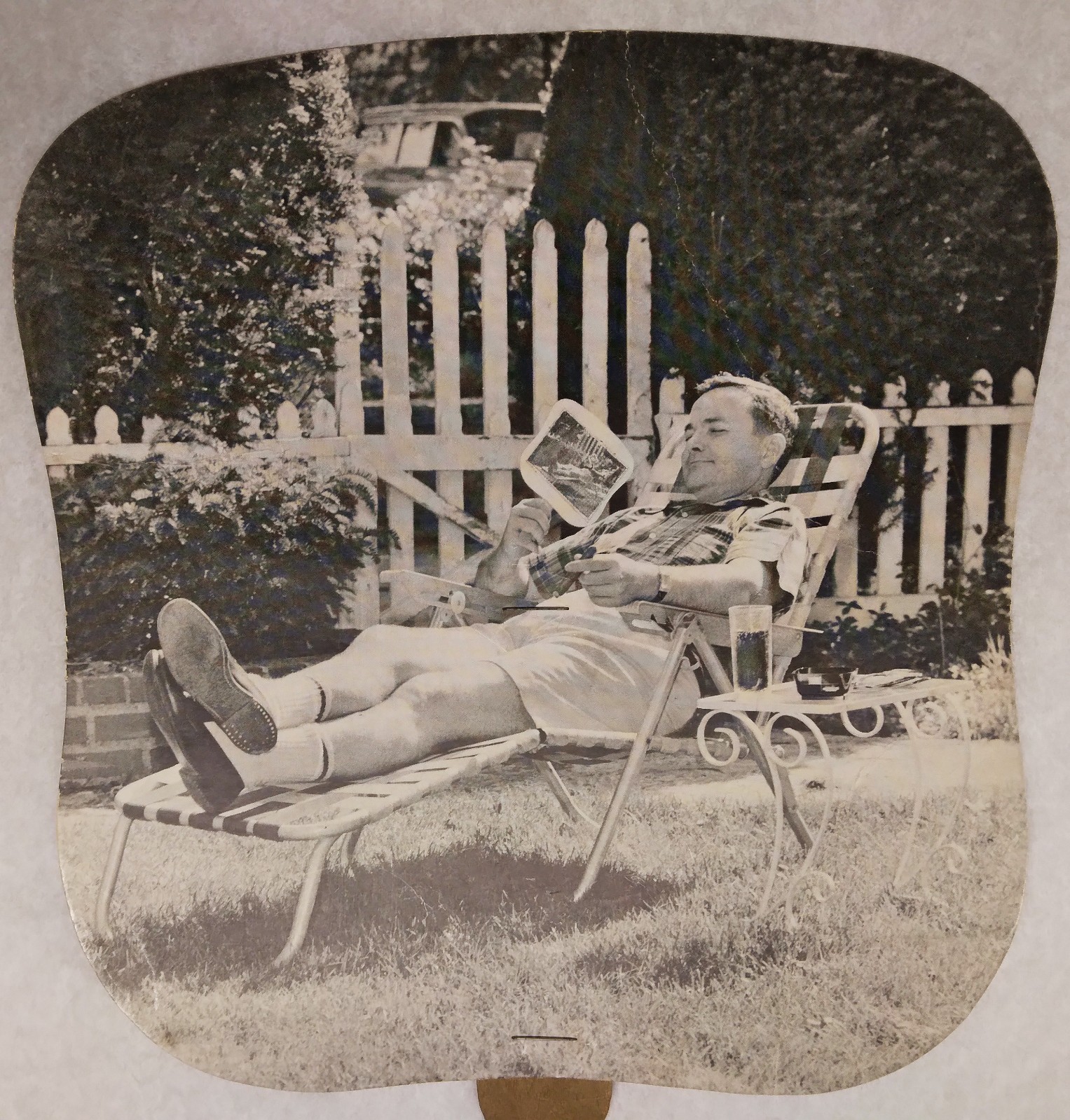 Cincinnati Grinding Wheels c1975 Hand Held Ad Fan Used