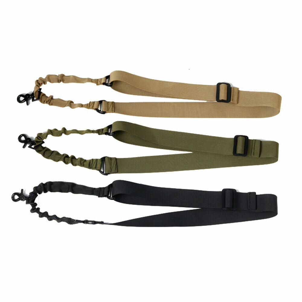 Single Point / Two Point Tactical Gun Rifle Sling Strap Adjustable Airsoft Hunt