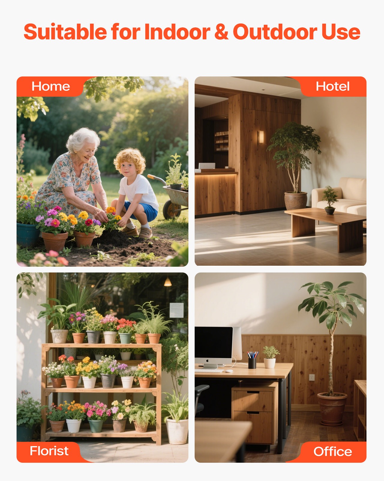 VEVOR Garden Pot Mover Heavy Duty Potted Plant Mover Dolly Adjustable Handle