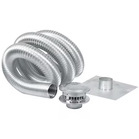 Ameri-Vent 4Alk35 Chimney Liner, 4" X 35 Ft., Aluminum