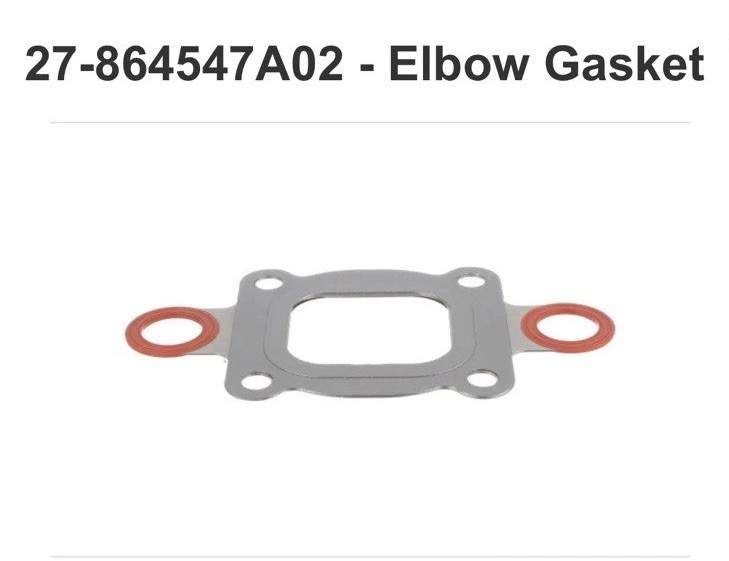 Exhaust Elbow Riser Dry Joint Gasket Full Flow MerCruiser  27-864547A02   (G)
