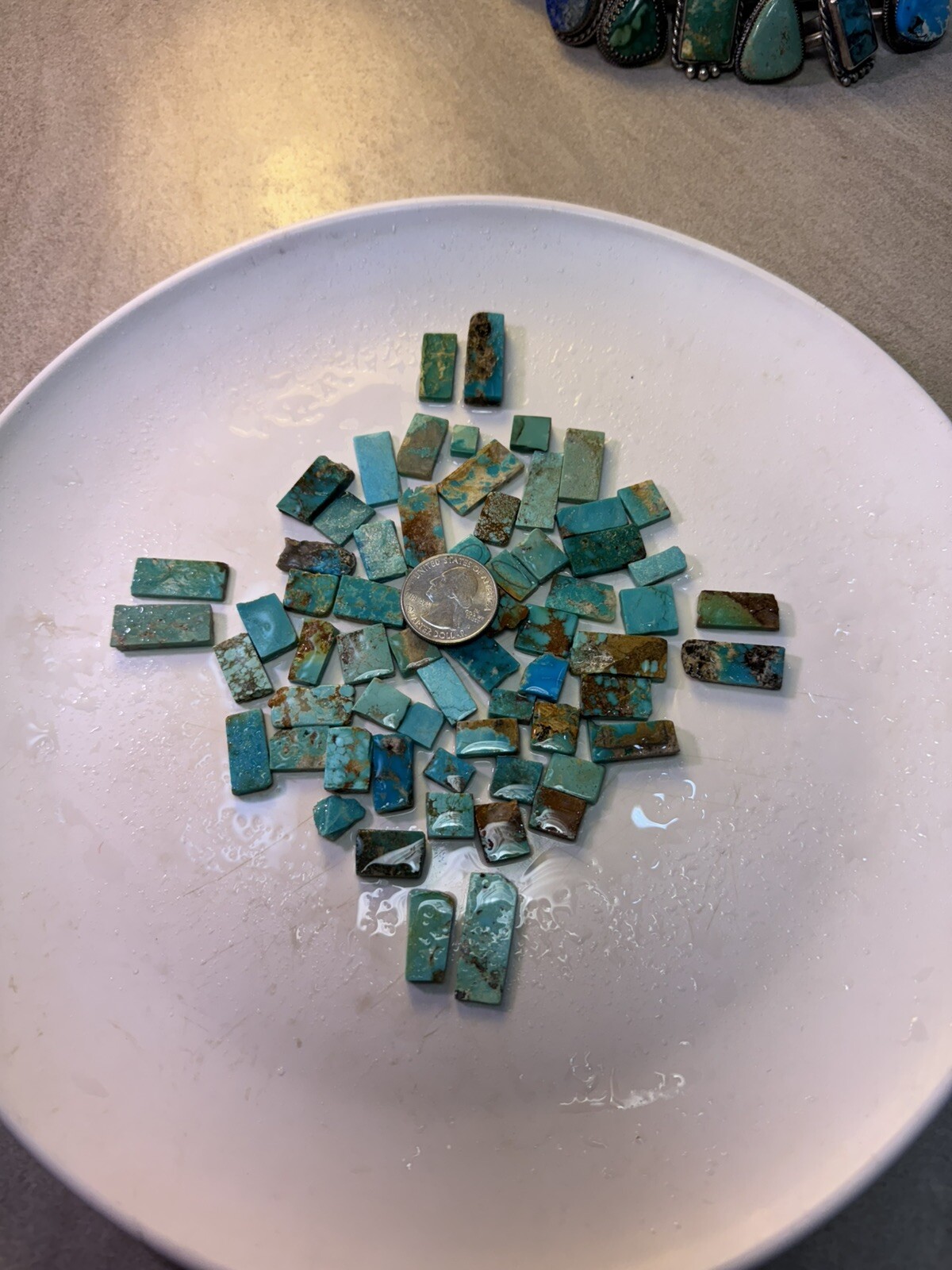 !70 g Bell Trading Post Squared Turquoise! Slabs🔥
