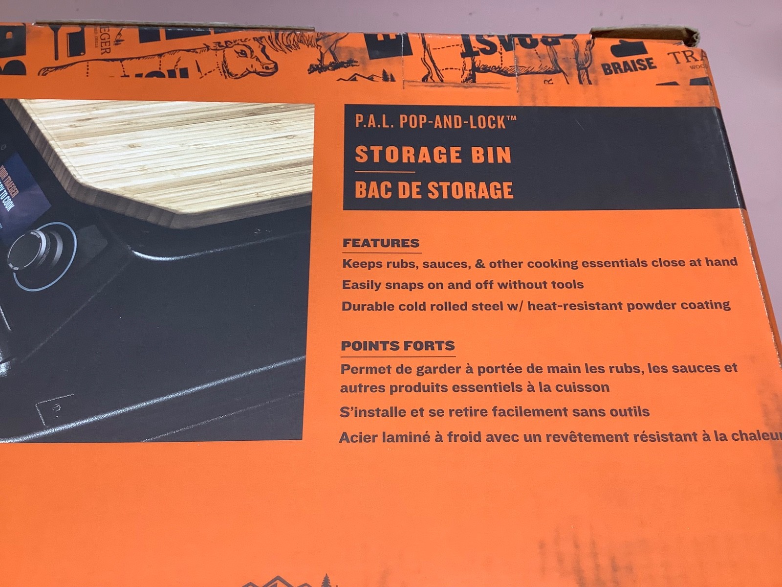 Traeger BAC653 P.A.L. POP-AND-LOCK Steel Storage Bin