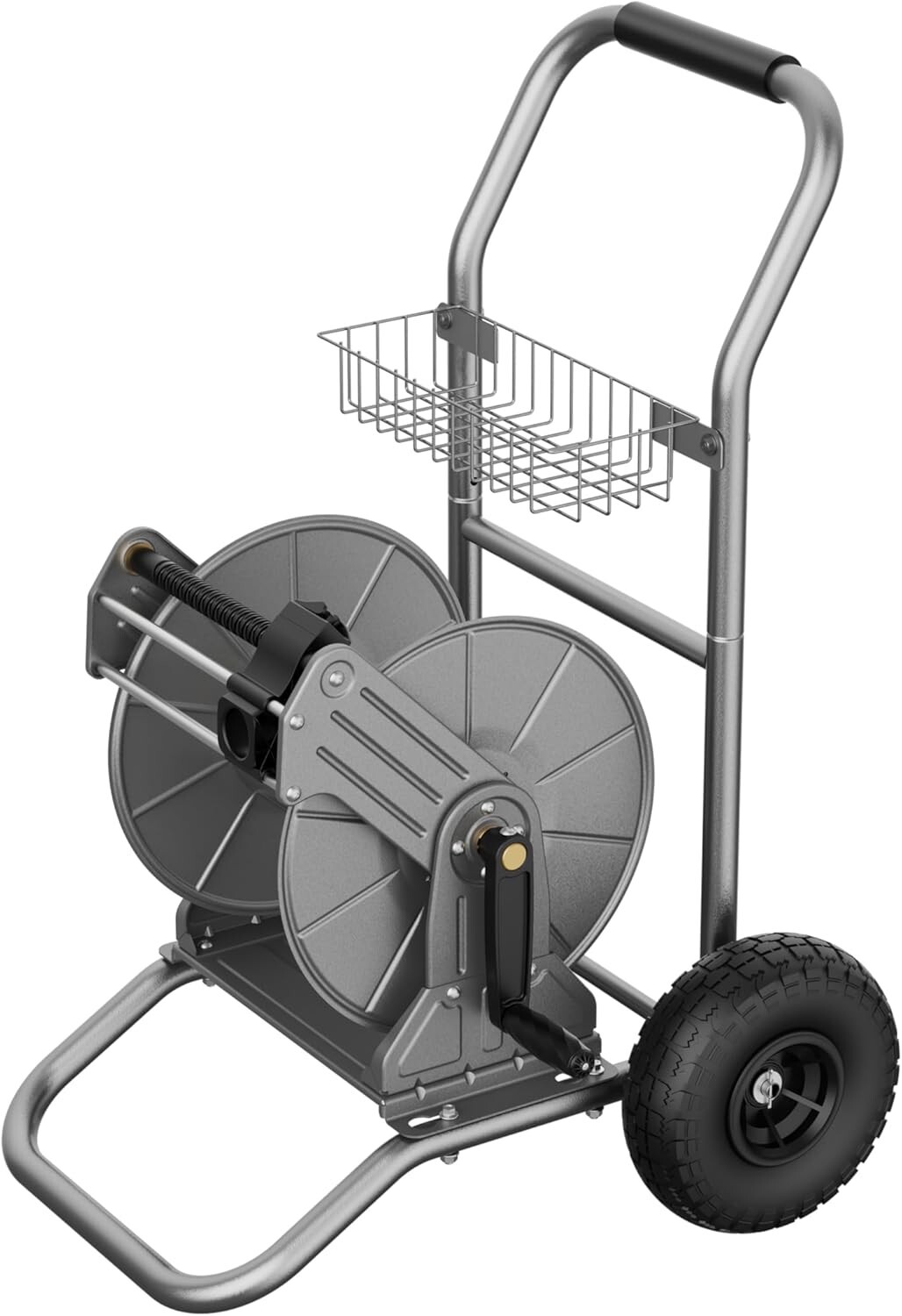 Giraffe Tools Heavy Duty Garden Hose Reel Cart with Wheels