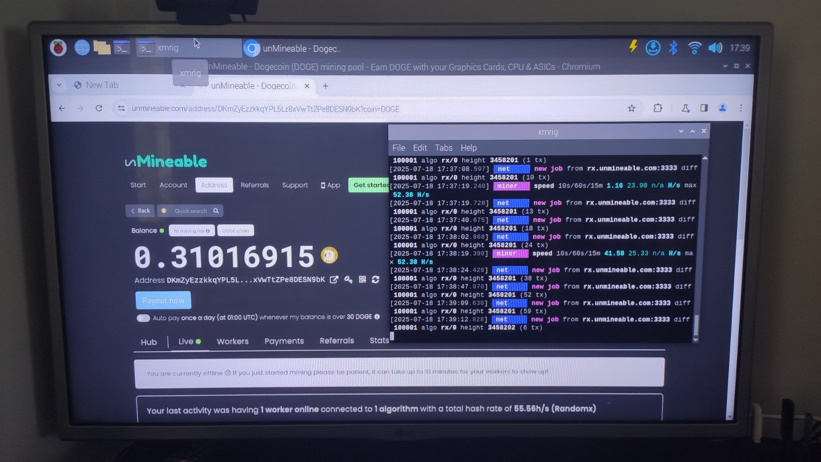 Raspberry Pi 5 8GB - 120GB Nvme SSD - 4.3" Screen NAS - Crypto Node - Emulation
