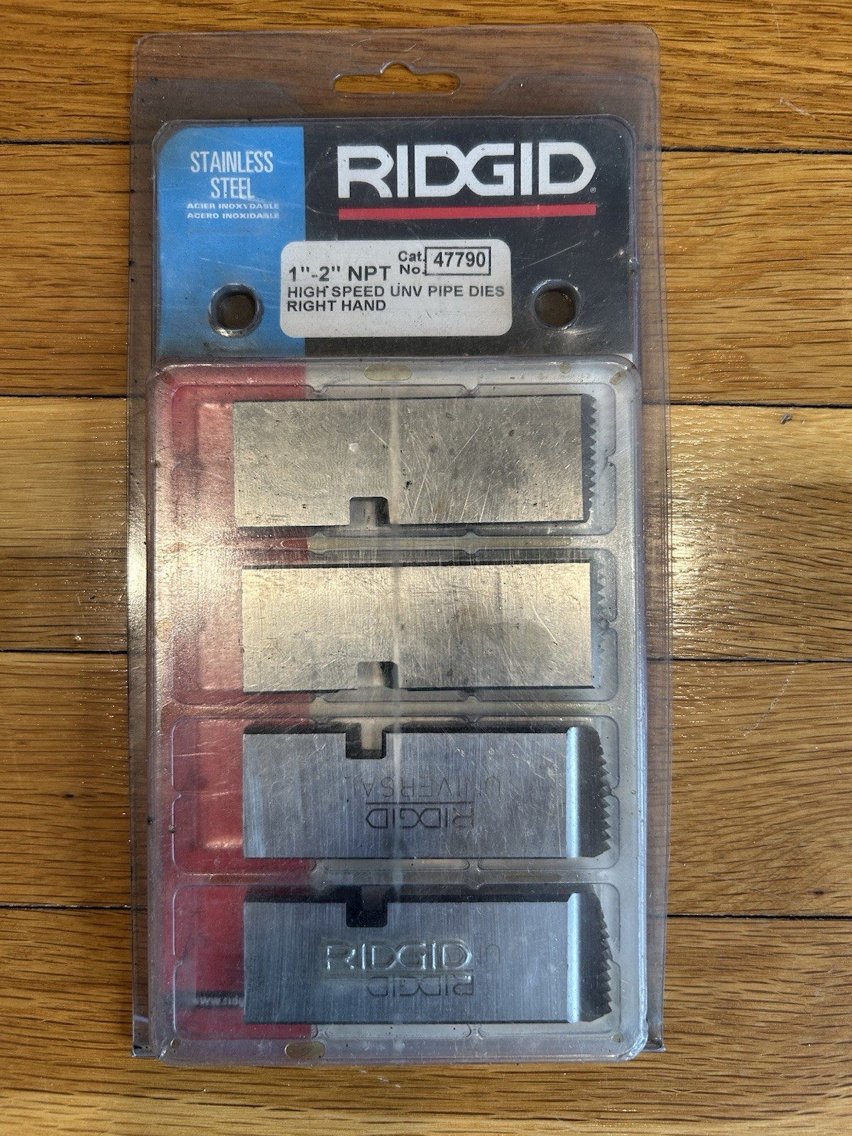 RIDGID 47790 1”-2” Right-Handed Threading Machine Die Set