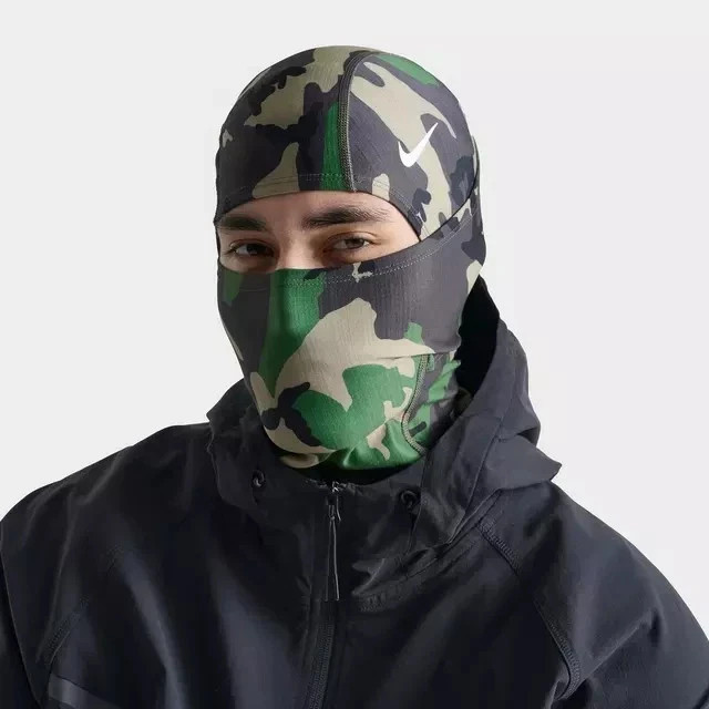 Brand New Nike Pro Hood Ski mask Camouflage Green With Free and Fast Shipping