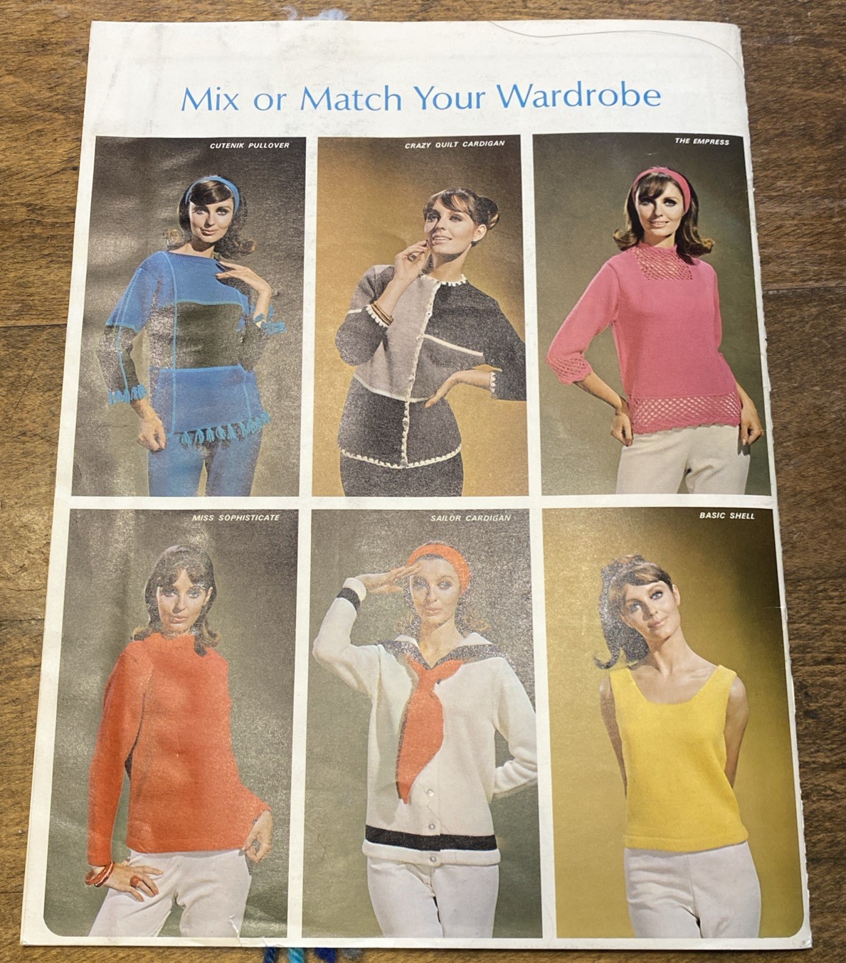 1965 Sears Designer Wardrobe Catalog Knitting Patterns Lois Holmes Book Sweaters