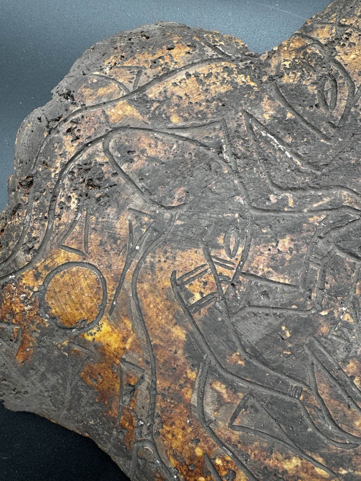 Glowing Massive Masonic Tablet Tula Mexico PreColumbian Alien Ojuelos