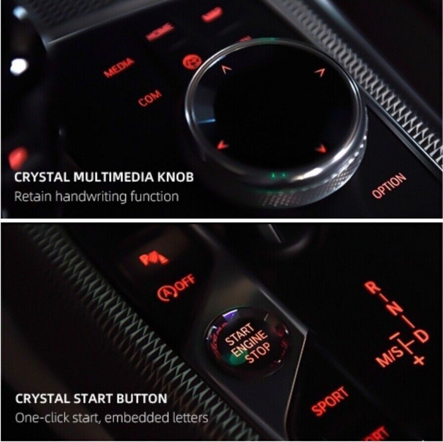 CRYSTAL GEAR SHIFTER KNOB For BMW G20 G28 G22 G29 X5 G05 X6 G06 X7 G07 G14 G15