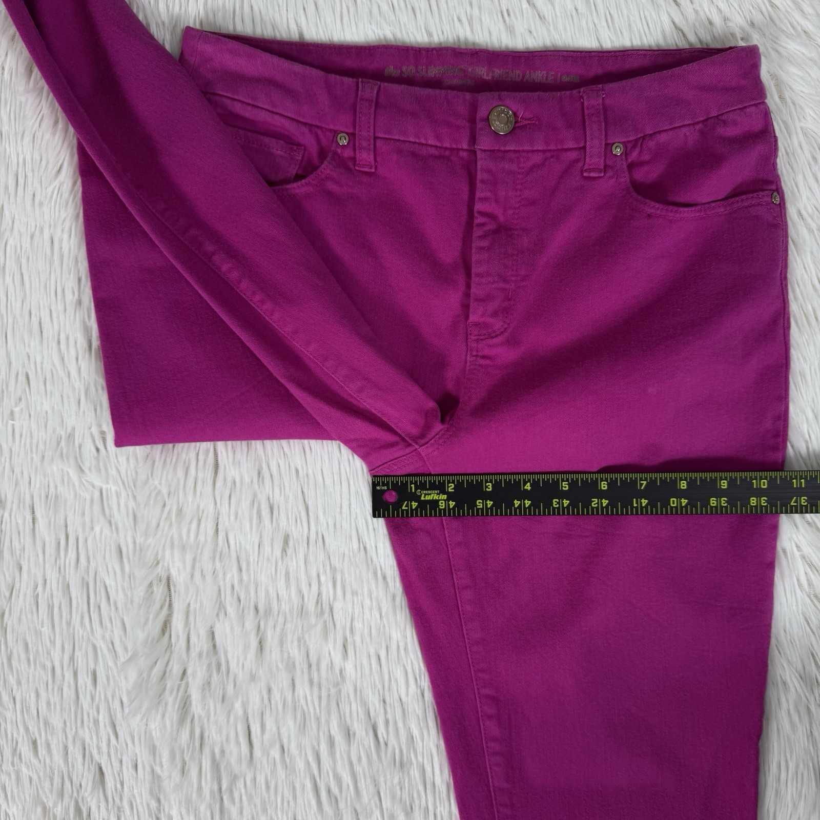 Chico's Pink The So Slimming Girlfriend Ankle Denim Jeans Women's 0.5 US 6