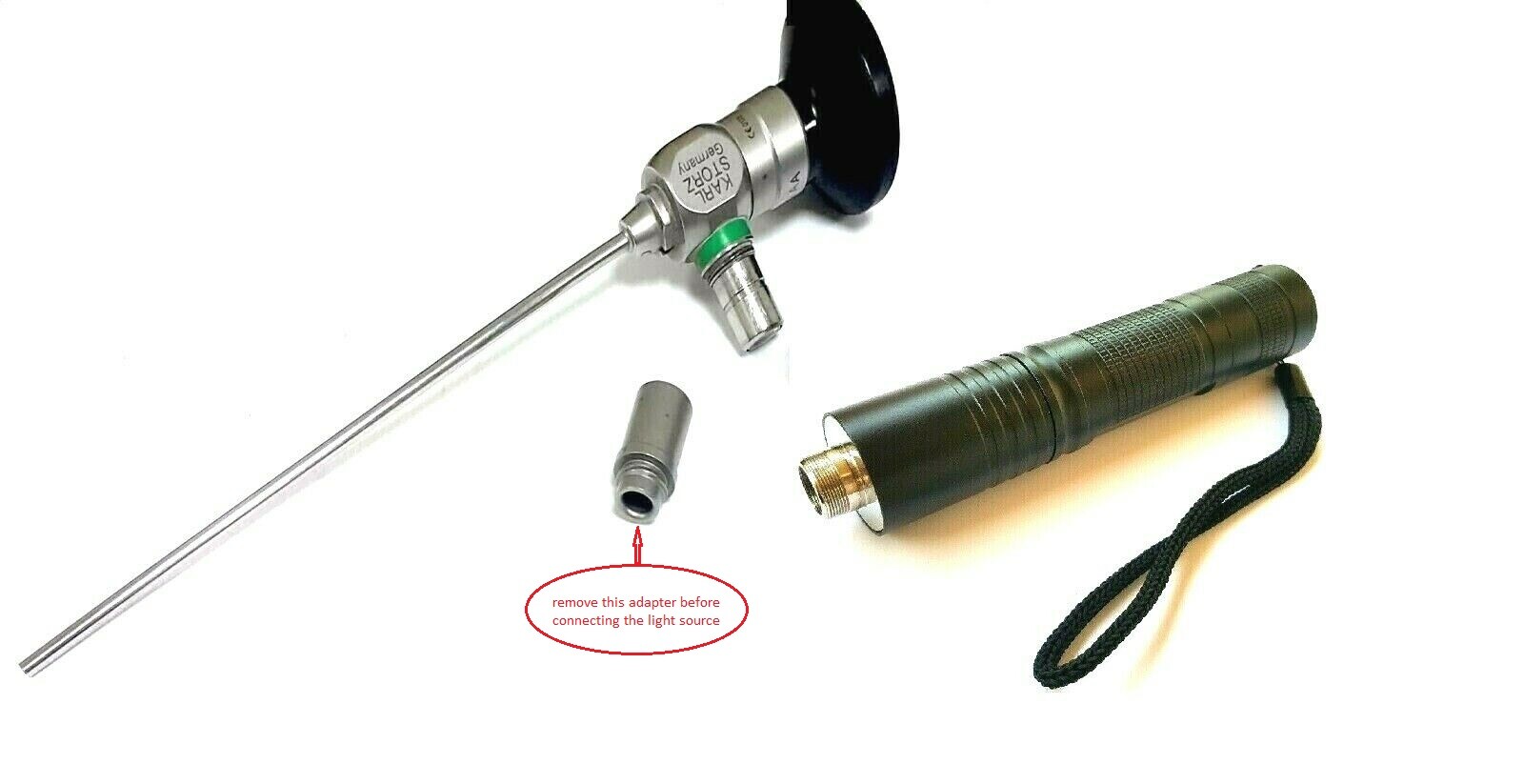 ClaraMed Endoscope LED Light Source + LG Battery + Smart Charger. L1