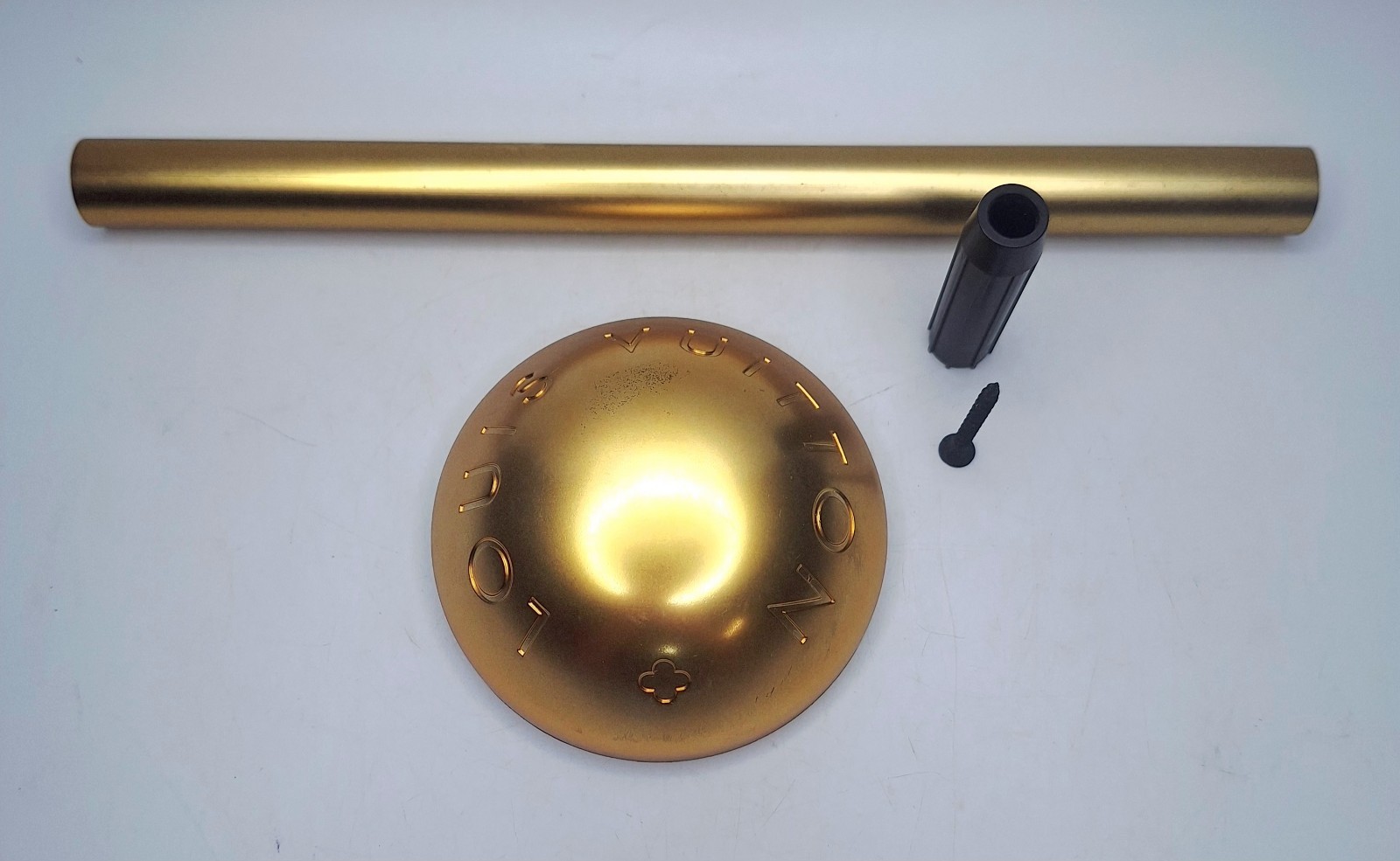 LOUIS VUITTON 2013 Store Window Display Rivet Stud LV Brushed Gold Plastic RARE