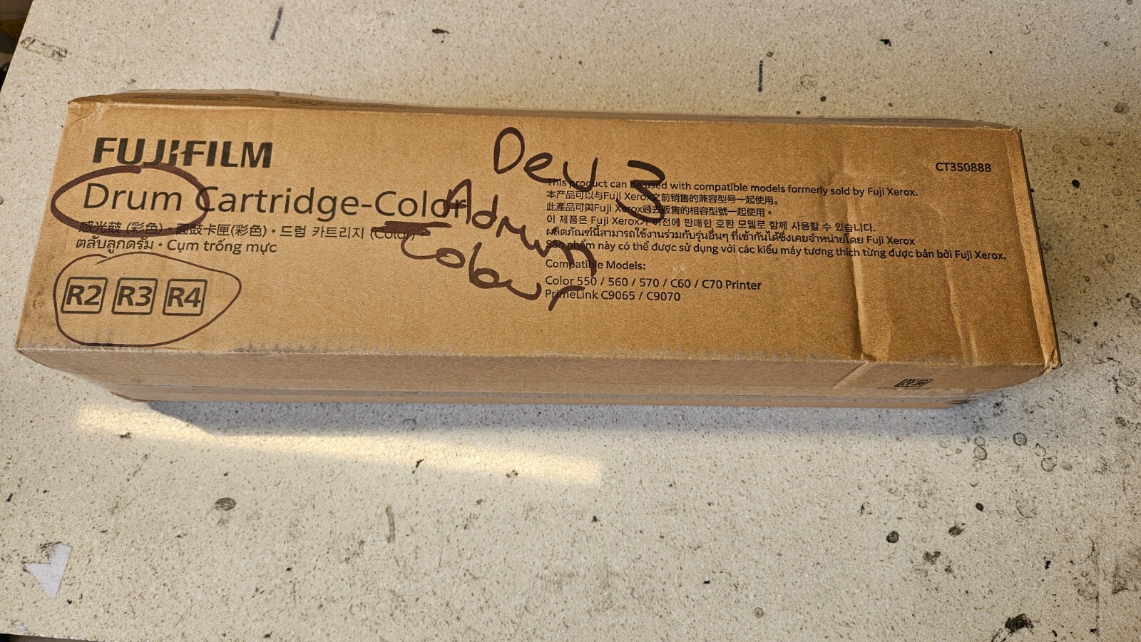 Genuine Fujifilm Xerox CT350888 Drum for use in 550 / 560 / 570/ C60 / C70