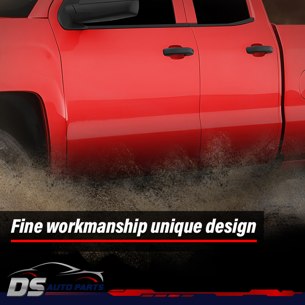 Fit For 14-18 Chevy Silverado GMC Sierra Double Cab Rocker Panels & Cab Corners