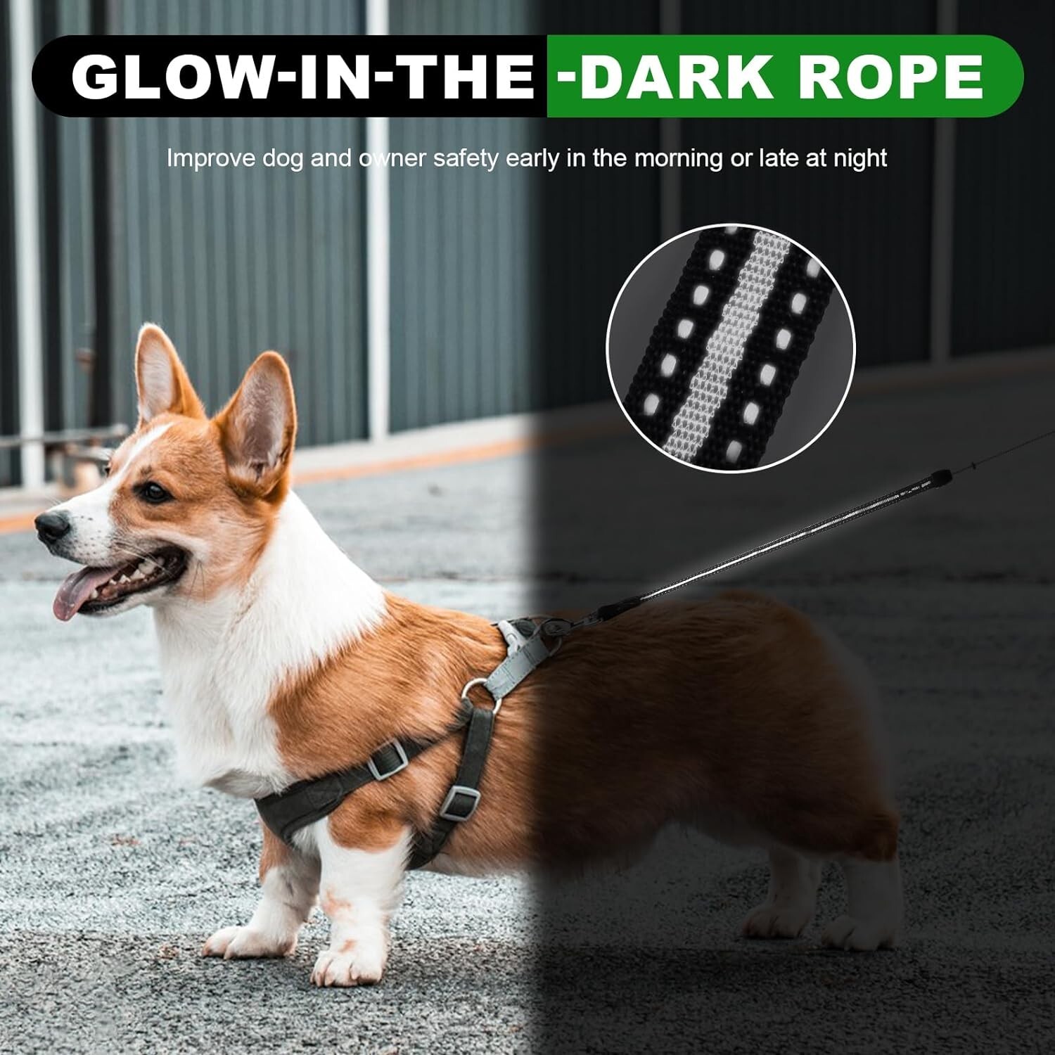 Retractable Dog Leash 30 FT, Heavy Duty Dog Leash for Dogs 77 lbs, 360° NoTangle