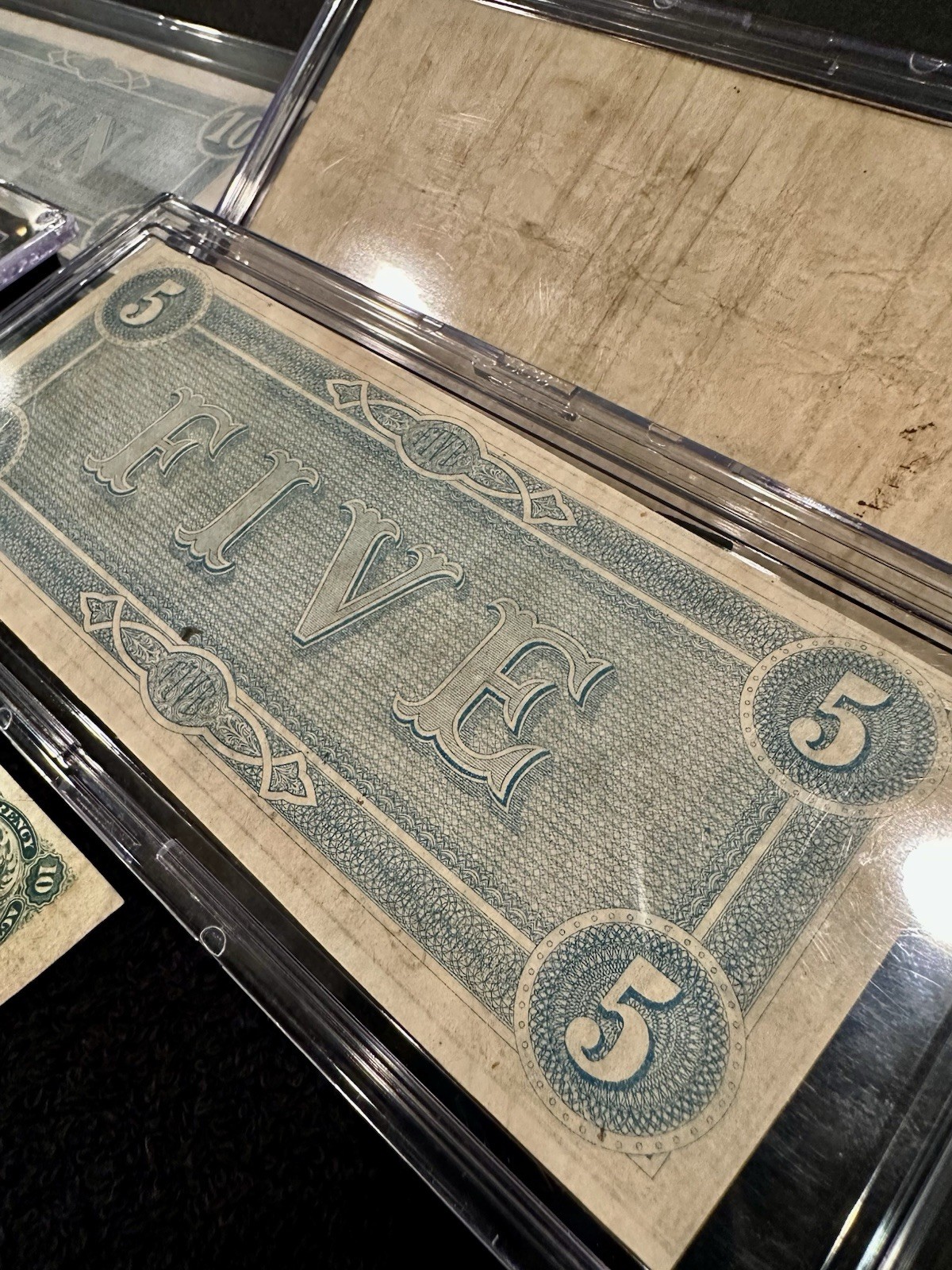 FIVE (5) Piece Confederate Currency Lot- $10 $5 $20 Notes & 10C Fractional Note