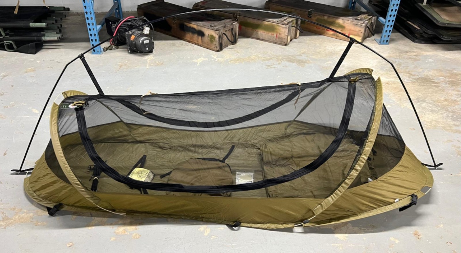 Catoma Burrow IBNS Tactical Pop-Up Tent BedNet w/ Rainfly Coyote Brown 64588