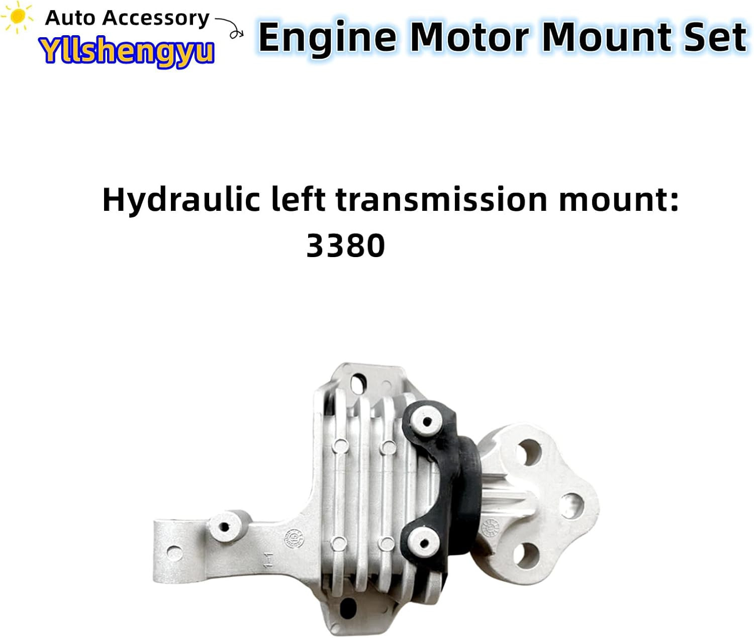 3Pcs Engine Motor Mount Kit Compatible with Cherokee 2014-2019 2.4L & Chrysler 2