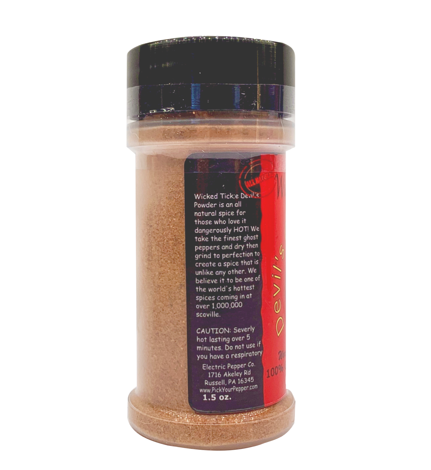 Ghost Pepper Powder Dried Chili Spice Devil's Chili Wicked Tickle Hot Seasoning