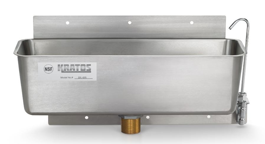 Kratos 32L-025 15" Ice Cream Dipper Well & Faucet Set