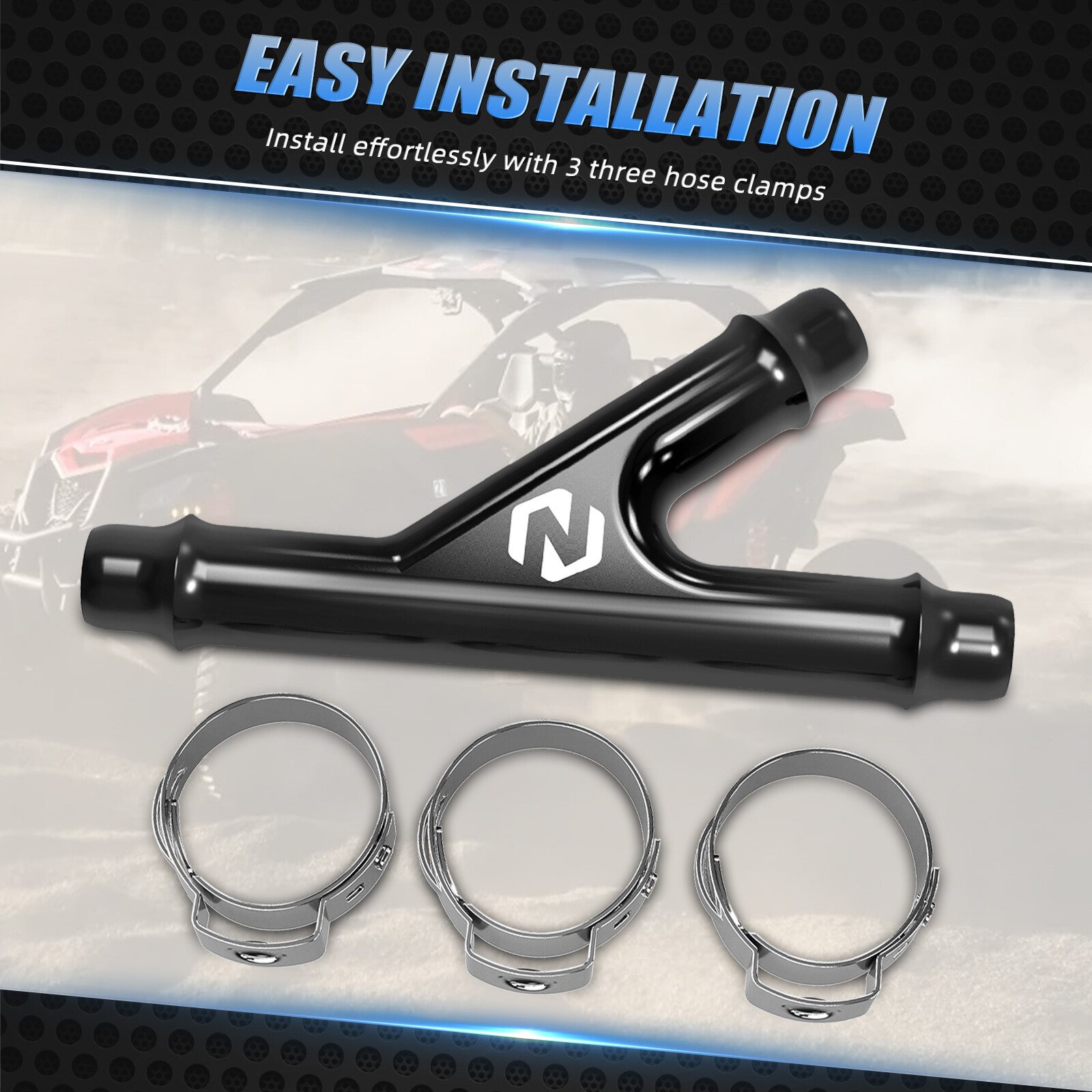 NICECNC Y Fitting Tee Fitting Heater Hose Connector For Can-Am Maverick X3 Turbo