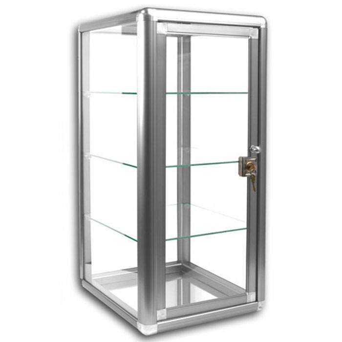 Glass Countertop Display Case Store Fixture Showcase with front lock