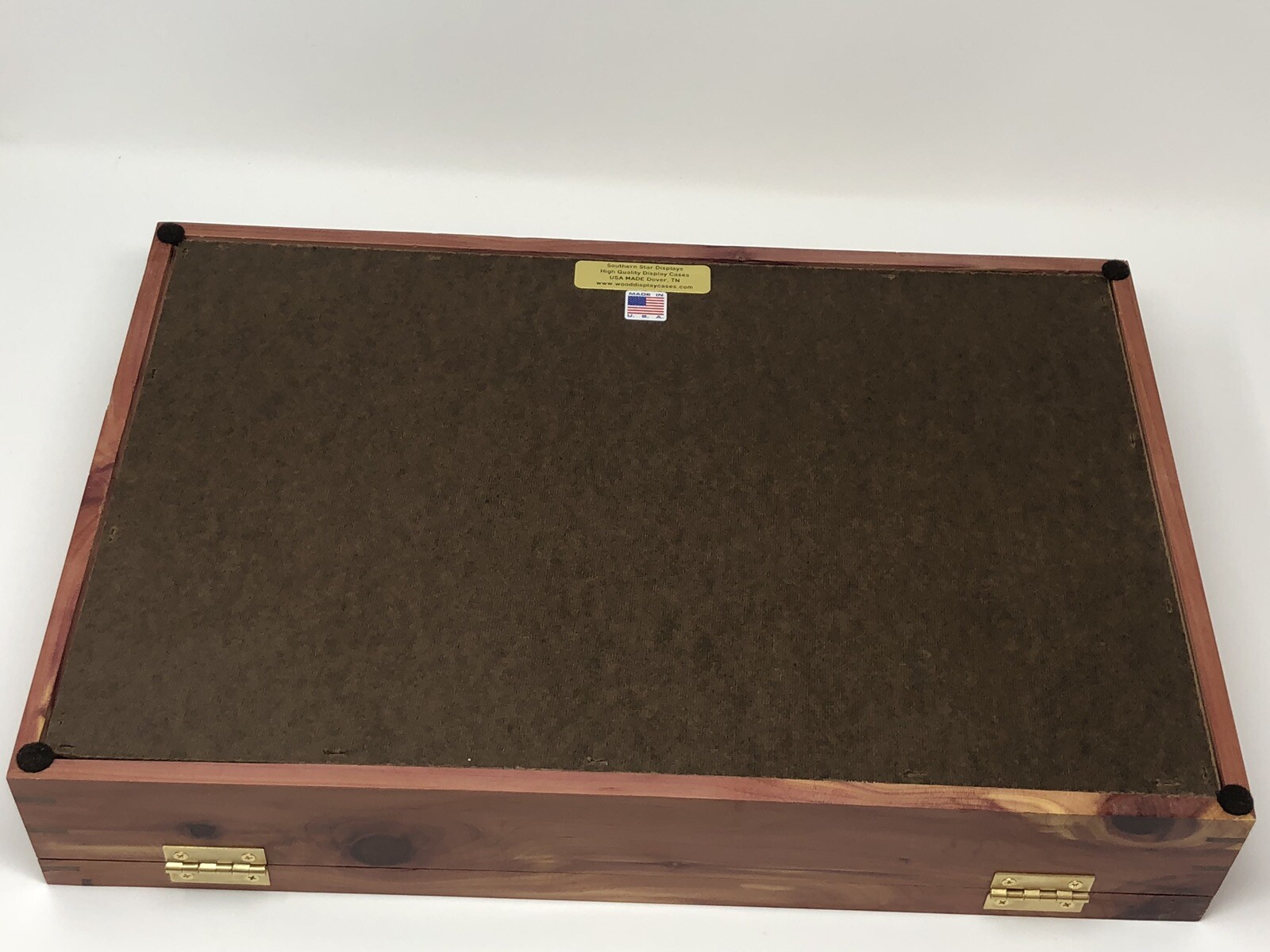 Cedar Wood Display Case 12 x 18 x 3 for Arrowheads Knifes Collectibles & More