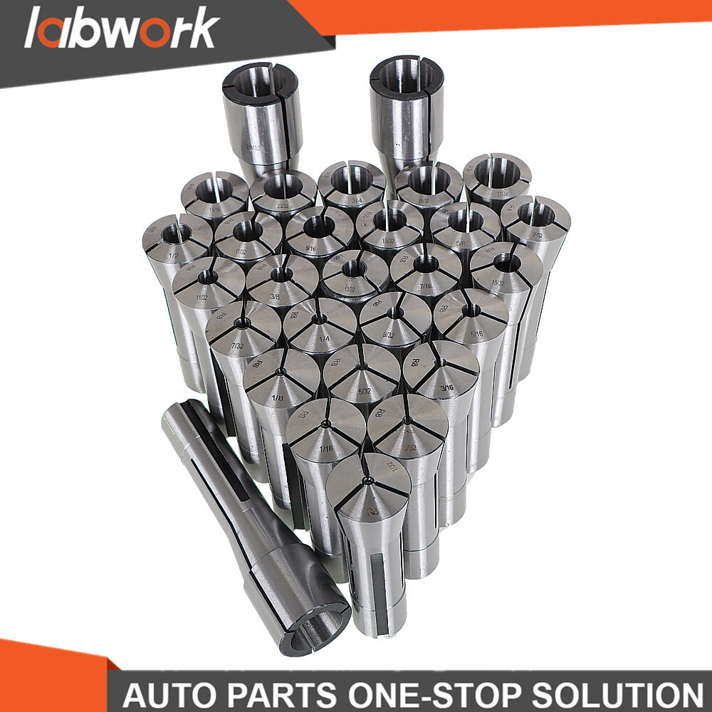 Labwork 29 R8 Collet Set Fractional 1/32" To 1" High Precision for Bridgeport