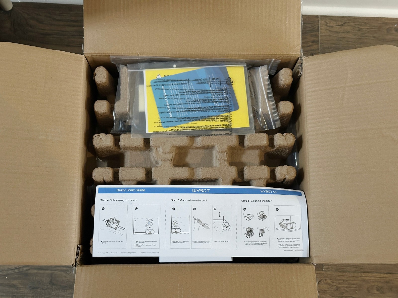 WYBOT C1 Robotic Pool Vacuum for Inground Pools *OPEN BOX - NEW* 150 min Runtime