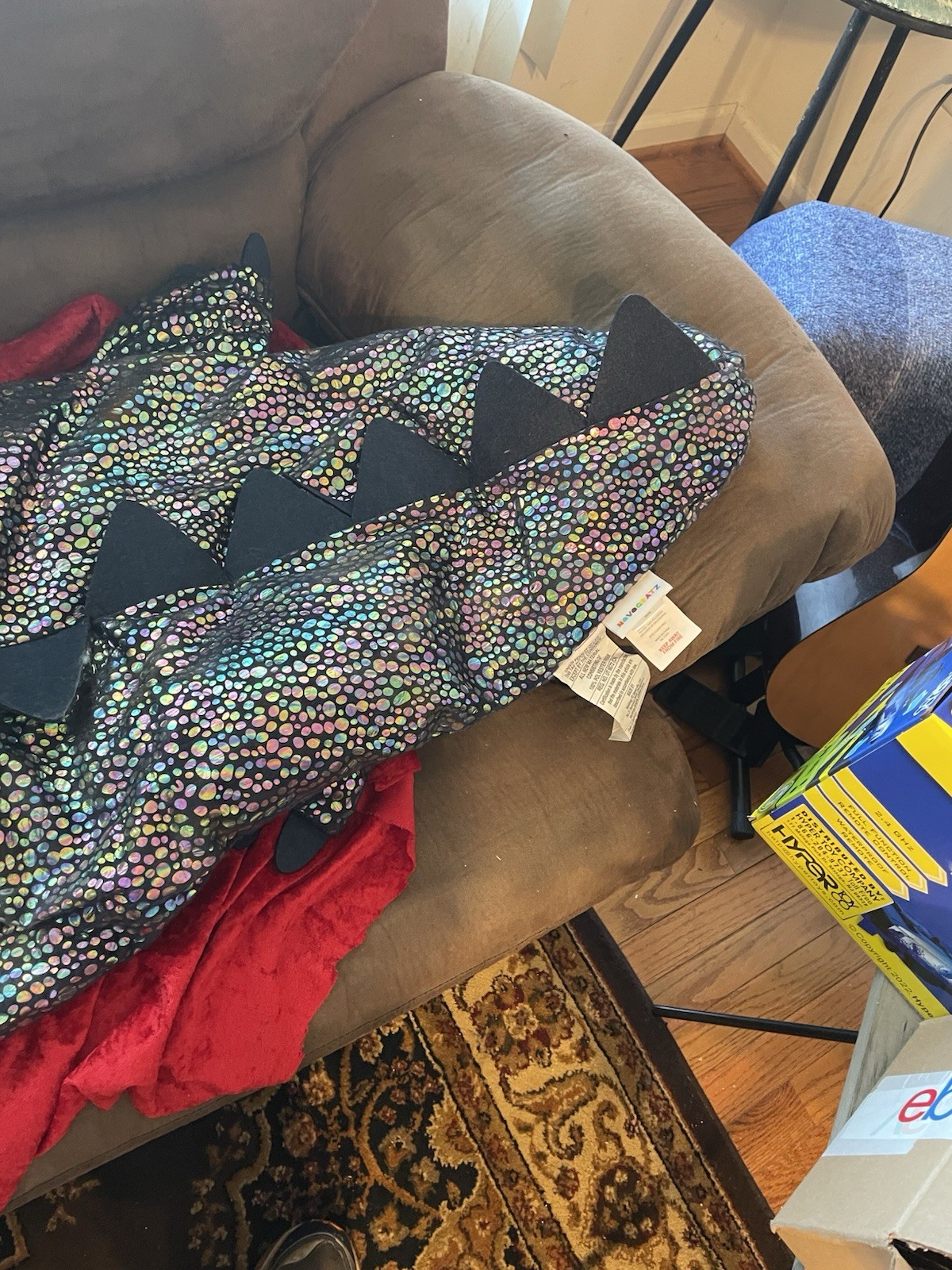 Childs Sleeping Bag Novelty Iridescent Alligator Dinosaur sleeping Bag