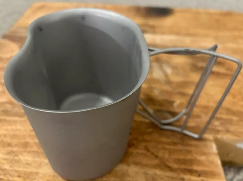 USGI Military Issue Stainless Steel Metal Canteen Cup Army USMC US Marines 1 QT