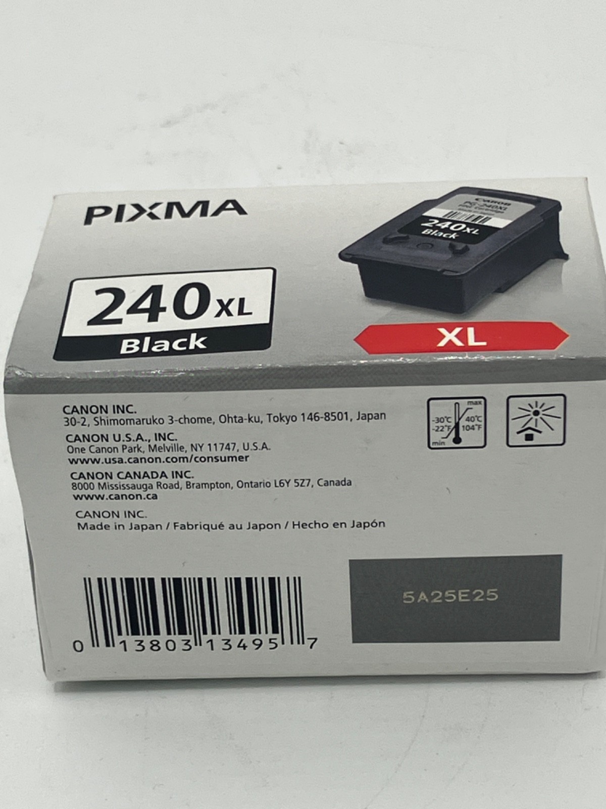 Genuine Canon 5206B001 PG-240XL ChromaLife100+ High-Yield Ink Black, Sealed