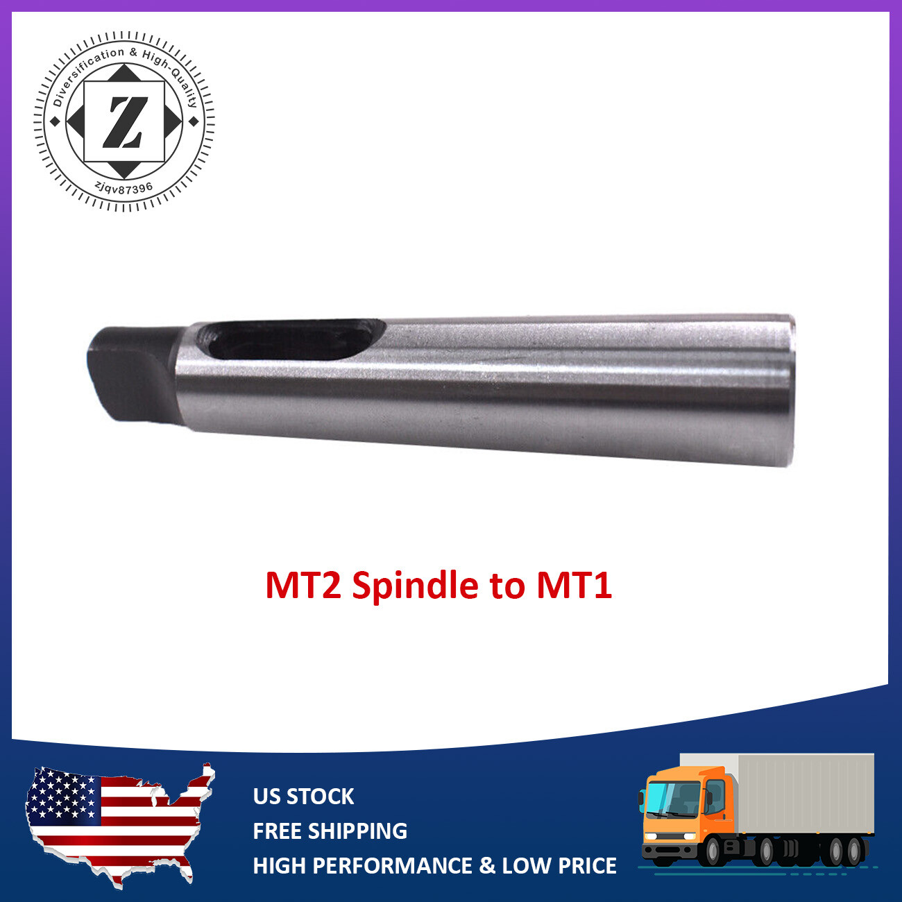 MT1 Spindle to MT2 Arbor Morse Taper Adapter Reducing Drill Sleeve For Lathe