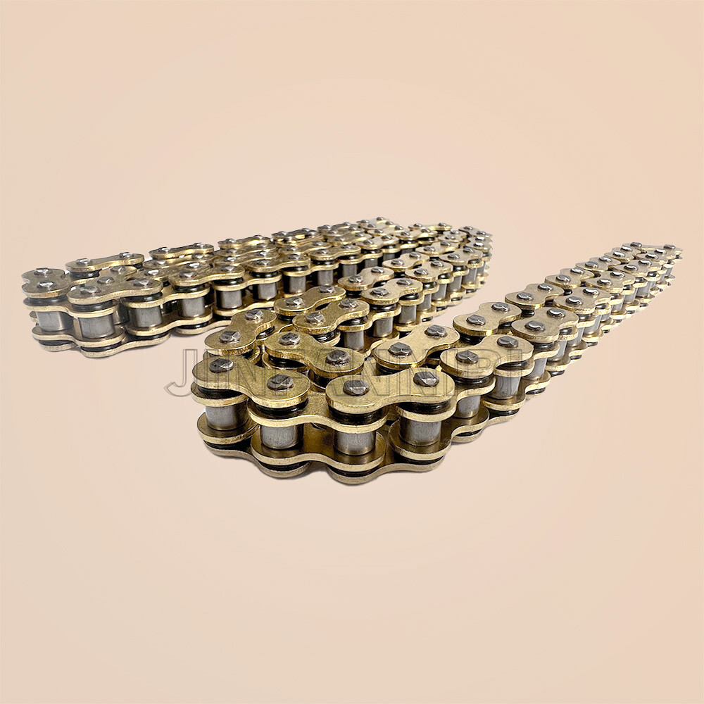 Gold 420 X-Ring Chain 120 Links With Connecting Master Link for Motorcycle