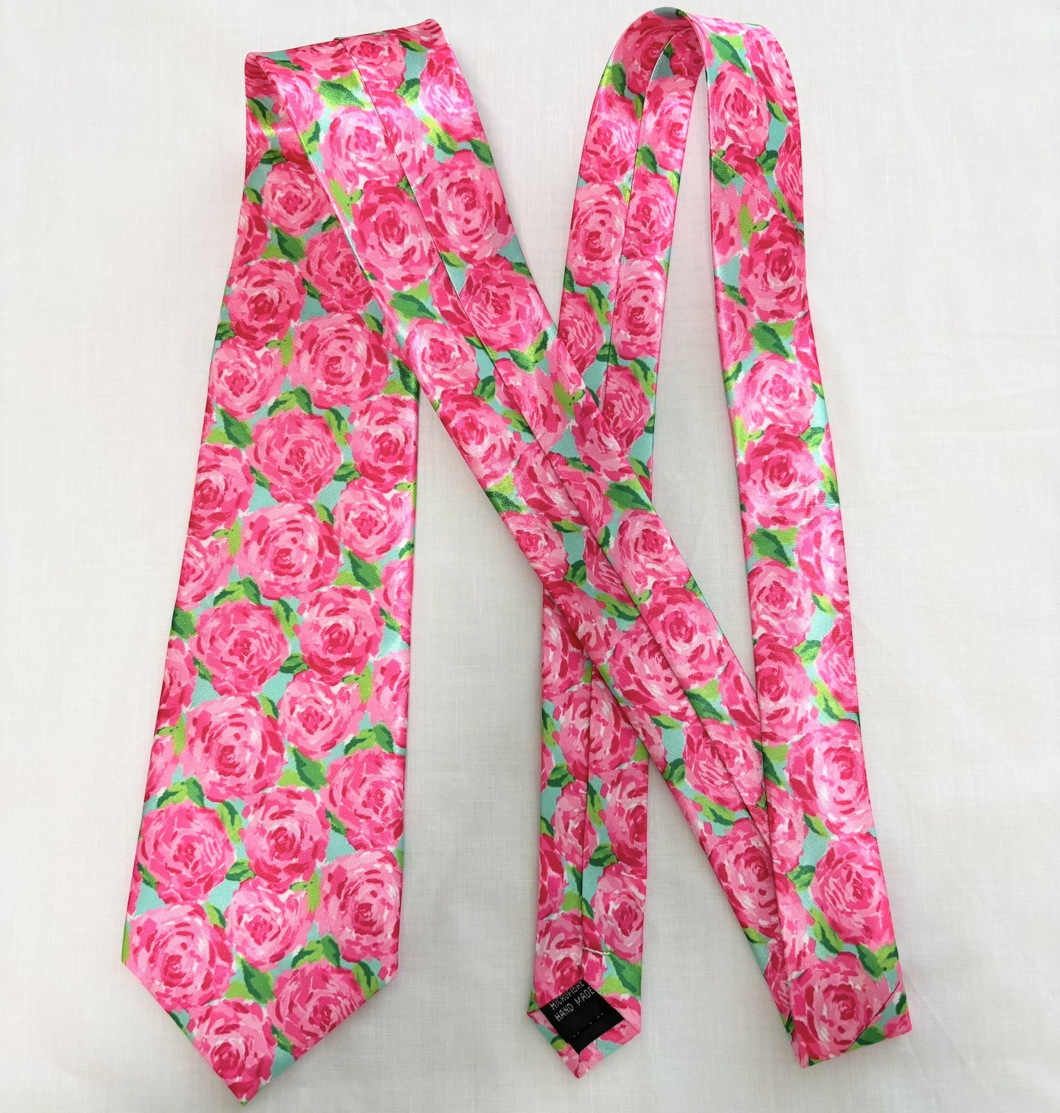 Men's Tie made from Lilly Pulitzer fabric Polyester, Hotty Pink First Impression