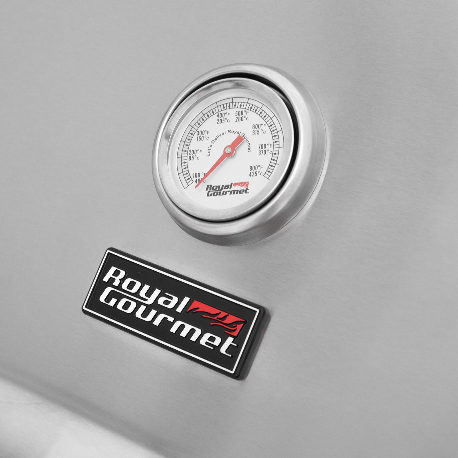 Royal Gourmet 4-Burner Propane Gas Grill with Stainless Steel Upper Lid Outdoor