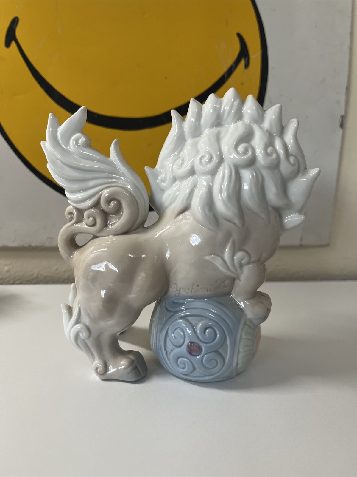 Vintage Set TKN Japan Porcelain Shishi Komainu Guardian Lion Foo Dogs Yoshimi K